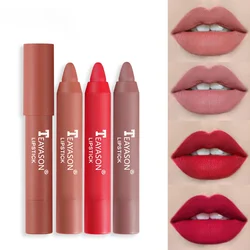 12 Colors Velvet Matte Lipsticks Pencil Lasting Waterproof Red Sexy Lip Stick Cup Tint Non-Stick Lip Long Lasting Moisturizing