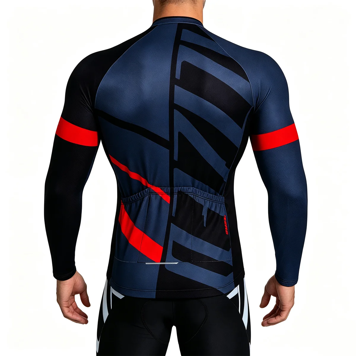 Winter-Thermo-Fleece-Radtrikot Herren MTB-Bekleidung 2027 Bluse Uniform Fahrradbekleidung Komplettes Tricuta-Latztrikot-Set – Detail 15
