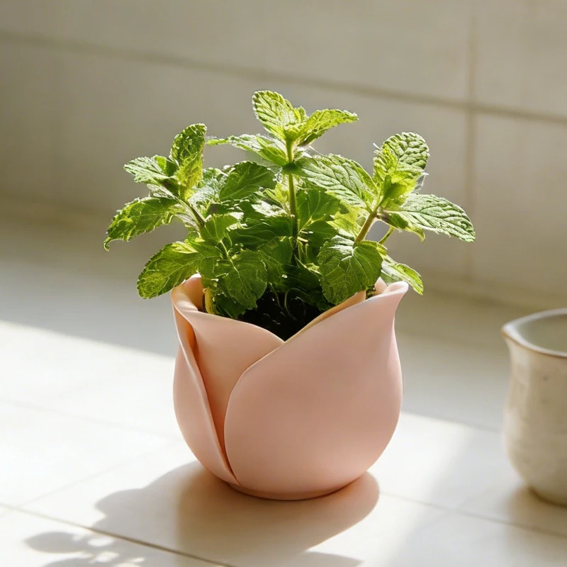 1pc -Rose Flower Pot,Drainage Planter, Suitable for Vintage Desk and Balcony Decoration,Daily Gardening All-season Succulent Pot