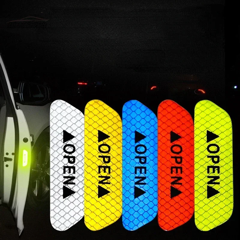 1/4 PCS Car Reflective Strips Warning Stickers for Mazda 2 3 5 6 CX5 CX7 CX9 X-5 Summit M3 M6 Axela Atenza Car Door Stickers