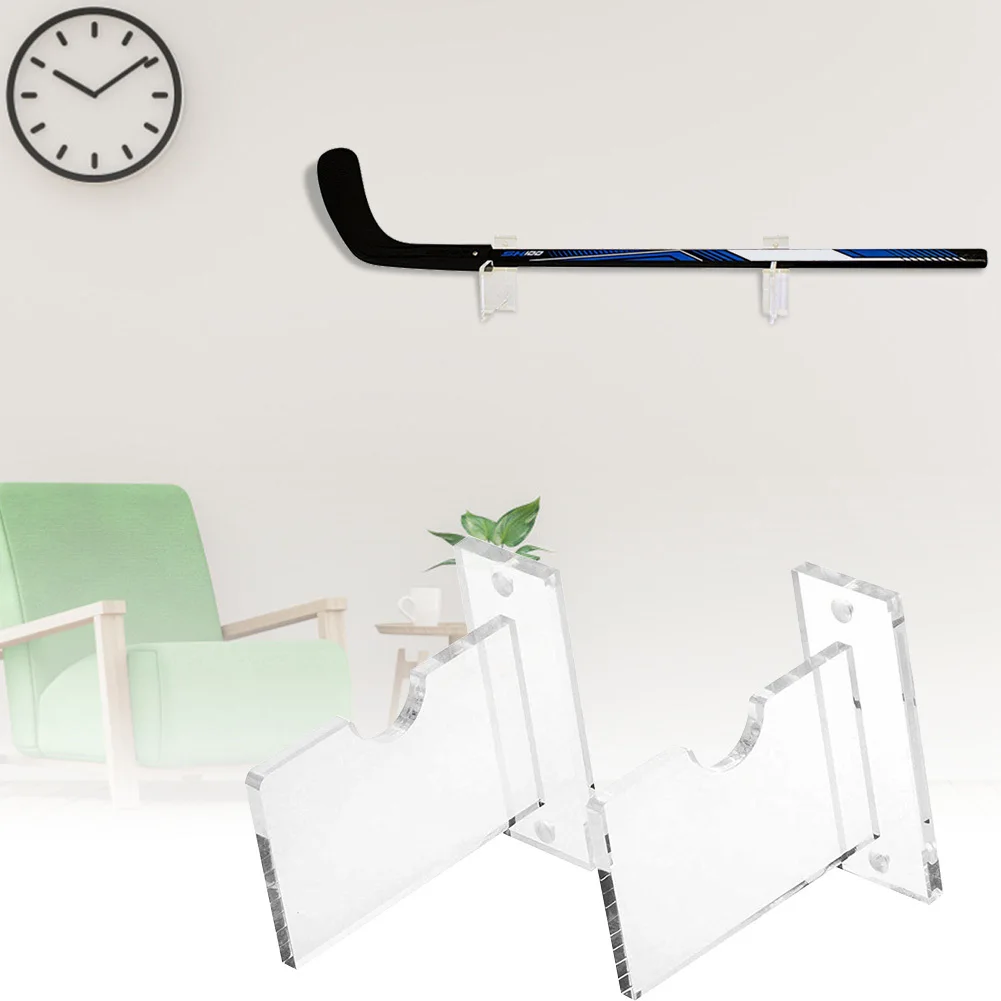 Supporto per Display per bastoncini da Hockey supporto per mazze da Golf in acrilico durevole trasparente staffa per Hockey su ghiaccio Sta