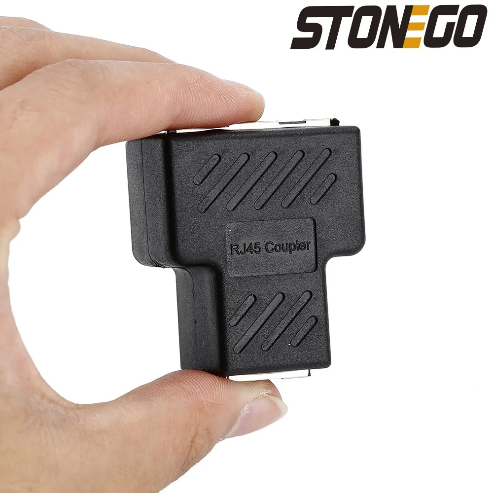 High Speed LAN Ethernet Cable Adapter 1 to 2 RJ45 Splitter Connector Extender Plug Computer Network Cable