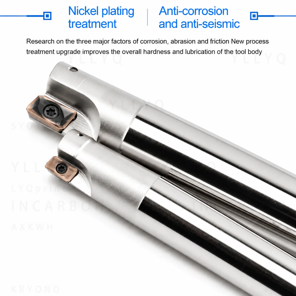 BAP300R Lengthened Anti-Vibration Right Angle Tool Holder Hardened For APMT1135 R0.8 Inserts Dia 10-16 CNC Milling Cutter Rod