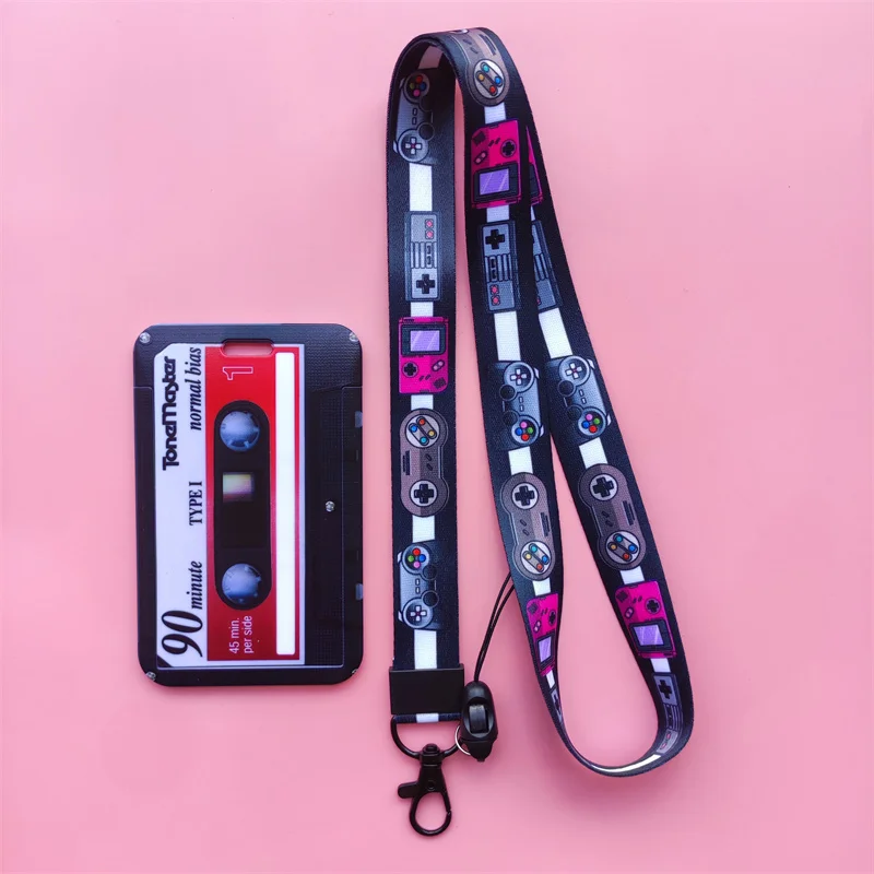 Retro Tape Kamerakartenhalter Lanyard Umhängeband Kreditkartenetui Ausweishalter Ausweise Schutzkarte – Detail 9
