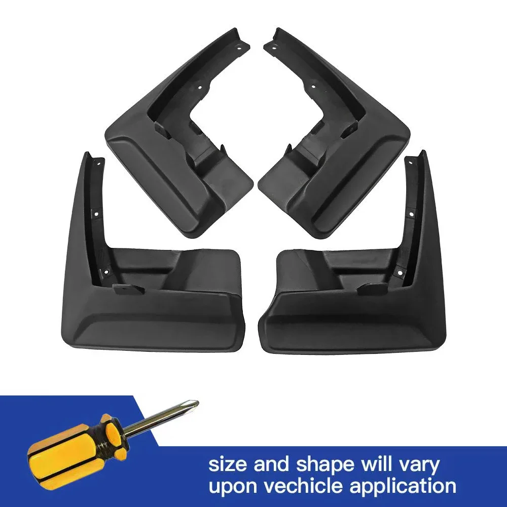 

4Pcs Front & Rear Mud Flaps Splash Guards Mudguards Black For Toyota Sienna 2011 2012 2013 2014 2015 2016 2017