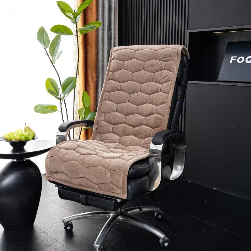 Office Chair Cushion for Prolonged Sitting Four All Seasons Integrated Plush Seat Cushion Household Dining Chair Anti Slip Mat