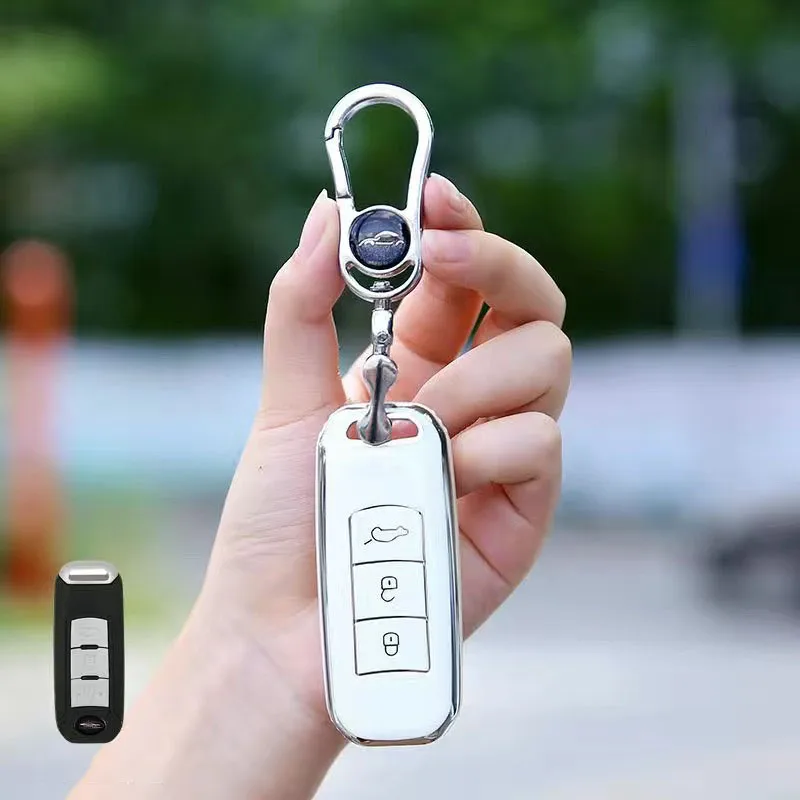 

TPU Car Key Cover Remote Shell Case With Keychain Holder For GAC Trumpchi GS3 GA3 GA4 GS4 GS5 GA5 GA6 Car Key Bag Accessories