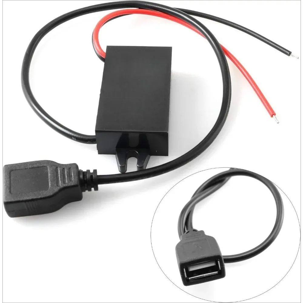 DC-DC Converter Buck Module 12V24V To 5V 3A USB Converter Step Down Adapter For Car Light Emitting Diode Lights GPS Navigators