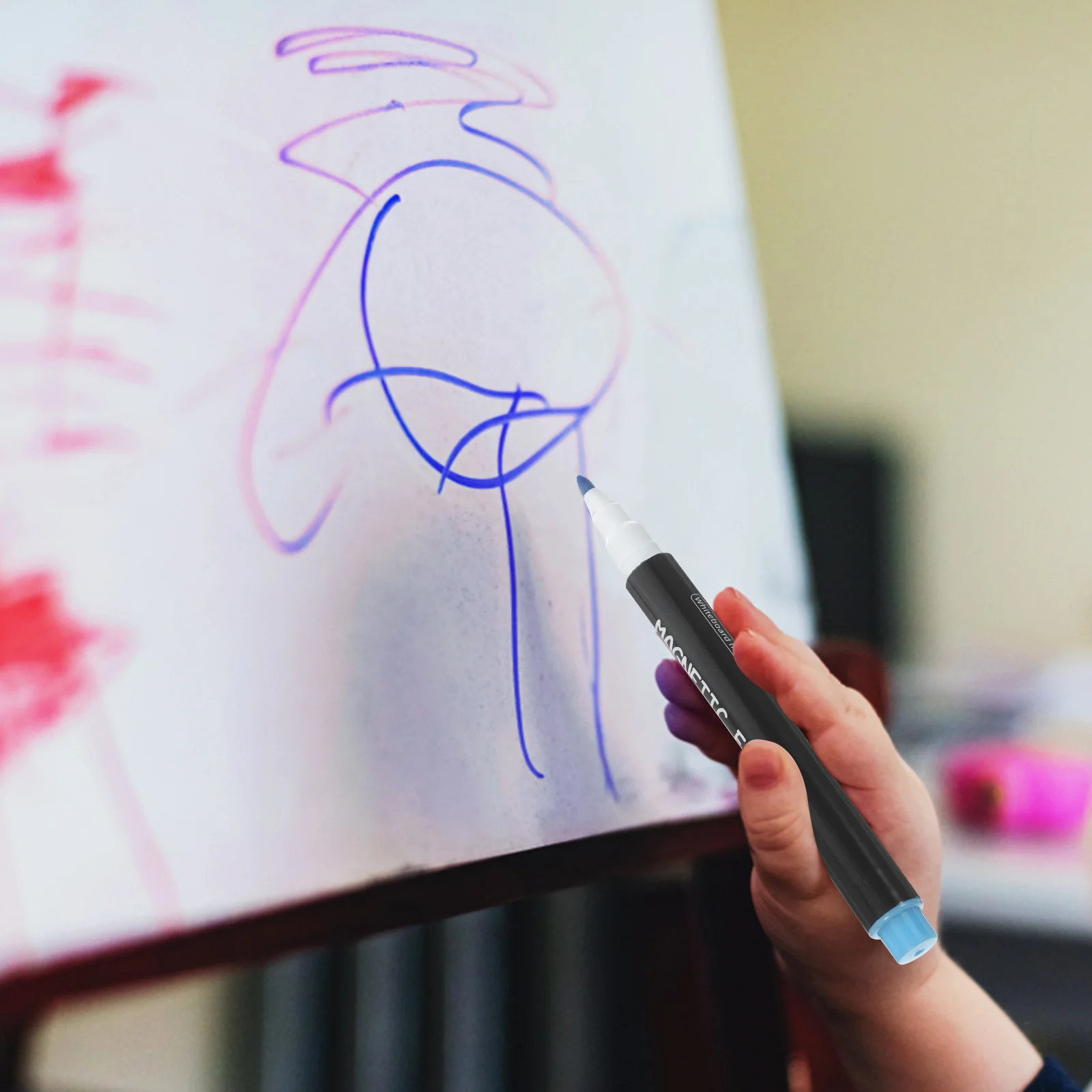 

12Pcs Dry Erase Markers Fine Tip Magnetic Whiteboard Pens Reusable Smudge Free Quick Drying for Office School Home Classroom