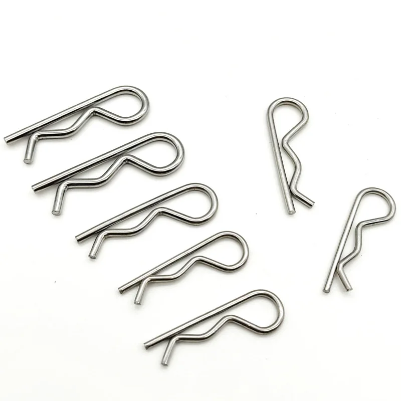 Clip en forma de R para taburete de acero inoxidable 304, anticorrosión y resistente al óxido, accesorios industriales para sistema de bloqueo de remolques fijos