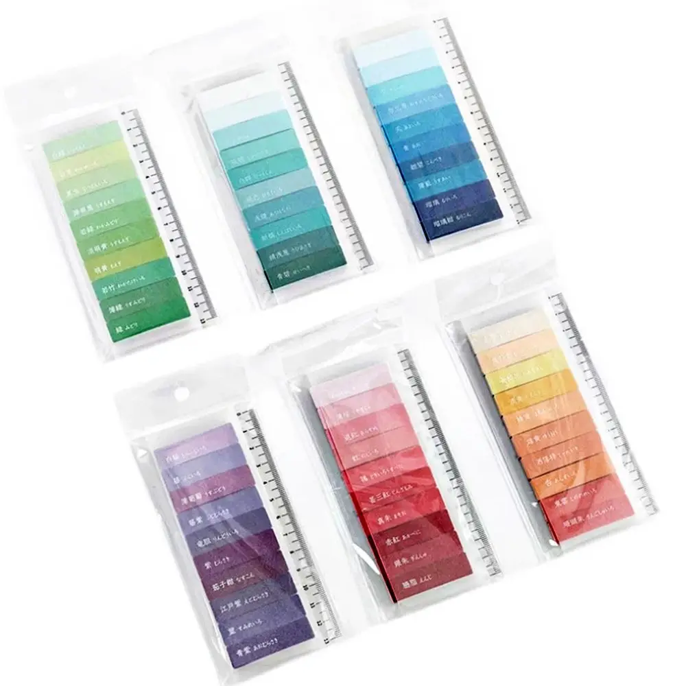 Bookmark Marker Planner Sticker Message Notes Flags Tabs Rainbow Color Sticky Notes Memo Pads To Do List Index Stickers