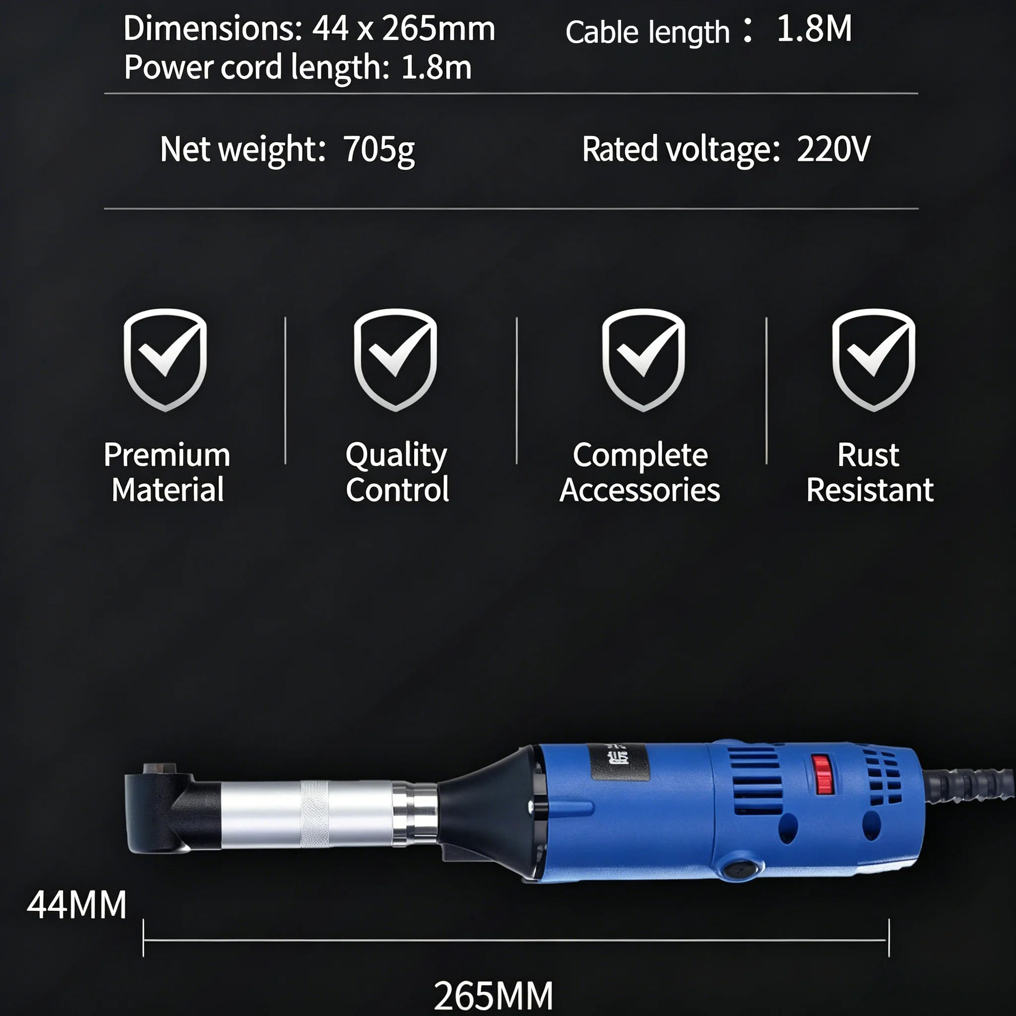 6-speed Adjustable 90 Degree, Used for Cleaning and Seam Beautification, Multifunctional Grinding and Polishing Machine