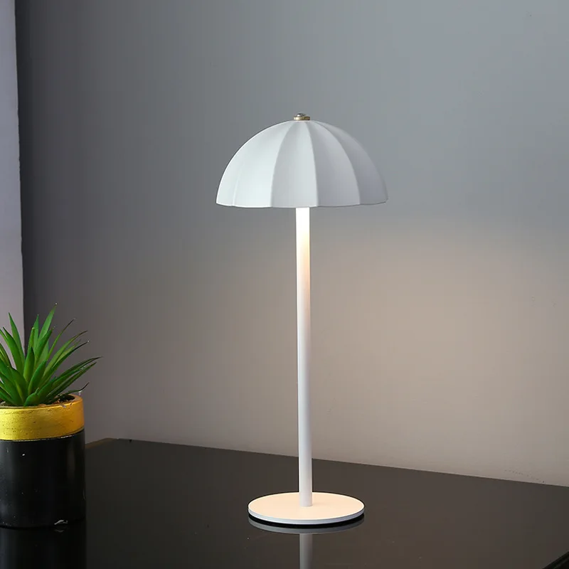 Umbrella Desk Lamp Bedroom Bedside Lamp Designer Simple And Creative Rechargeable Restaurant Bar Atmosphere Light