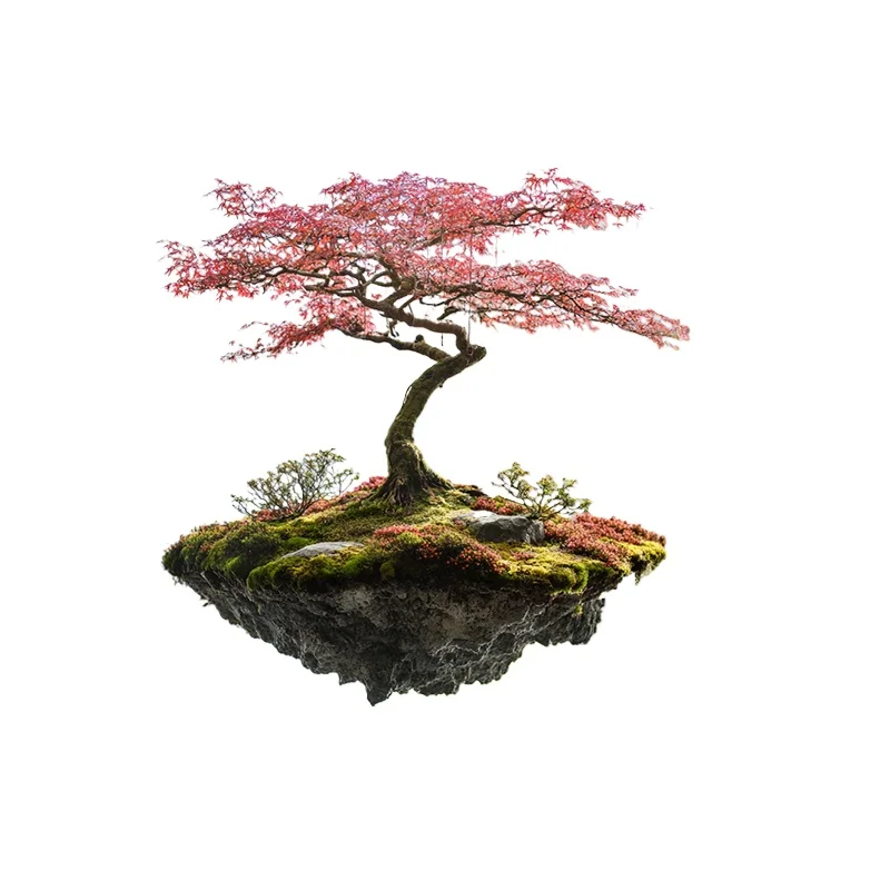Dream Suspended Island Landscape Green Plants Rockery Stone Hanging Moss Plant Landscaping Commercial Window Creative Decoration