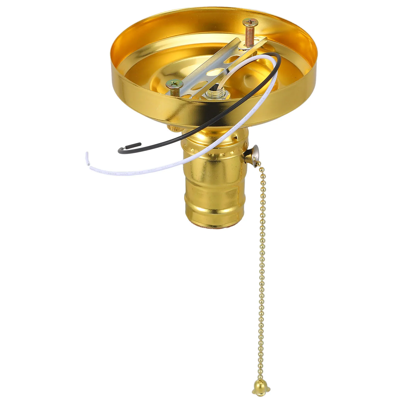 

1set 1Set E27 Light Holder Vintage Pull Chain Socket For Diy Hanging Lamp Decorative Lighting Accessory Industrial Fixture