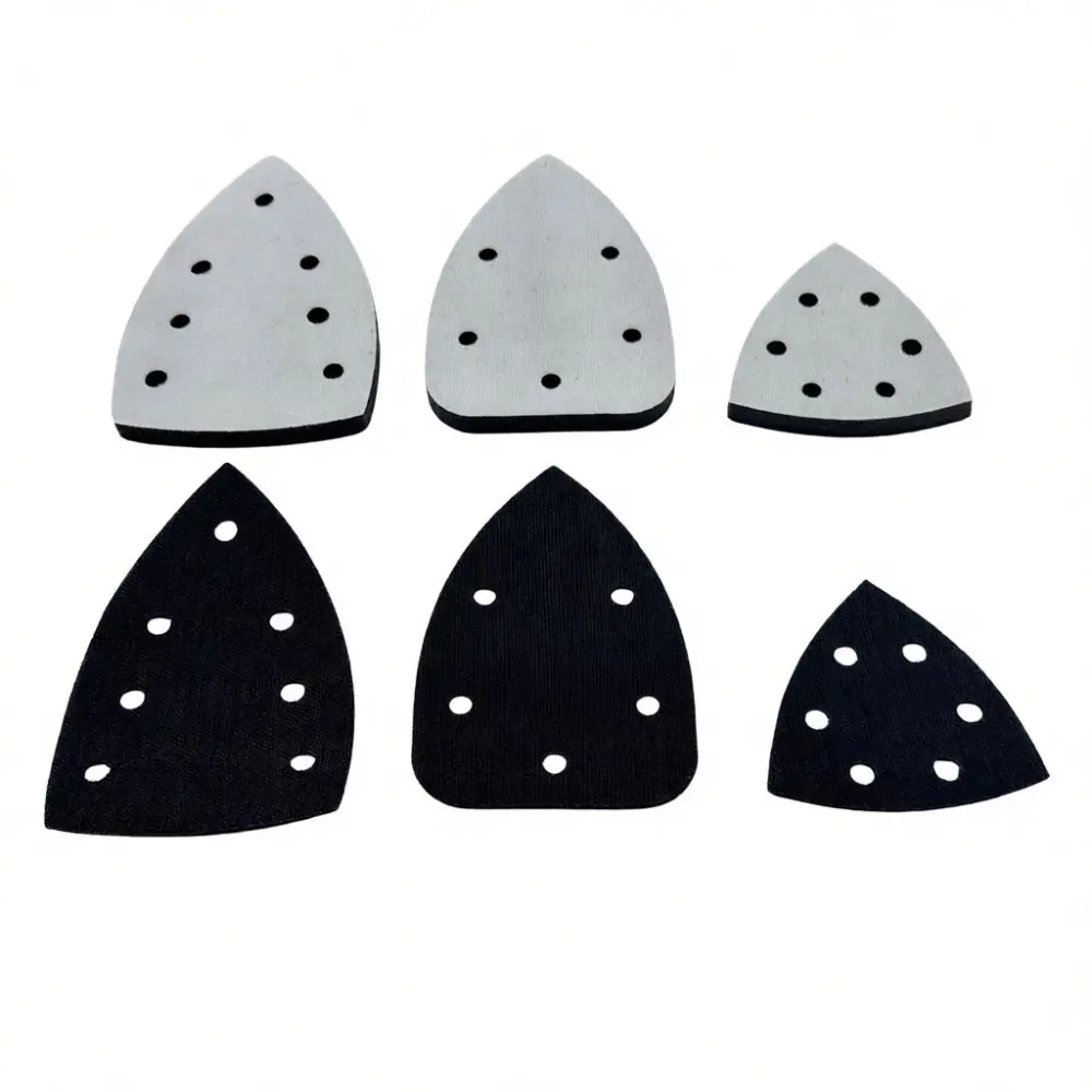 Triangular Foam Interface Pad For Orbital Sander Polishing Disc Soft Cushion Support Plate Efficient Sanding Accessories