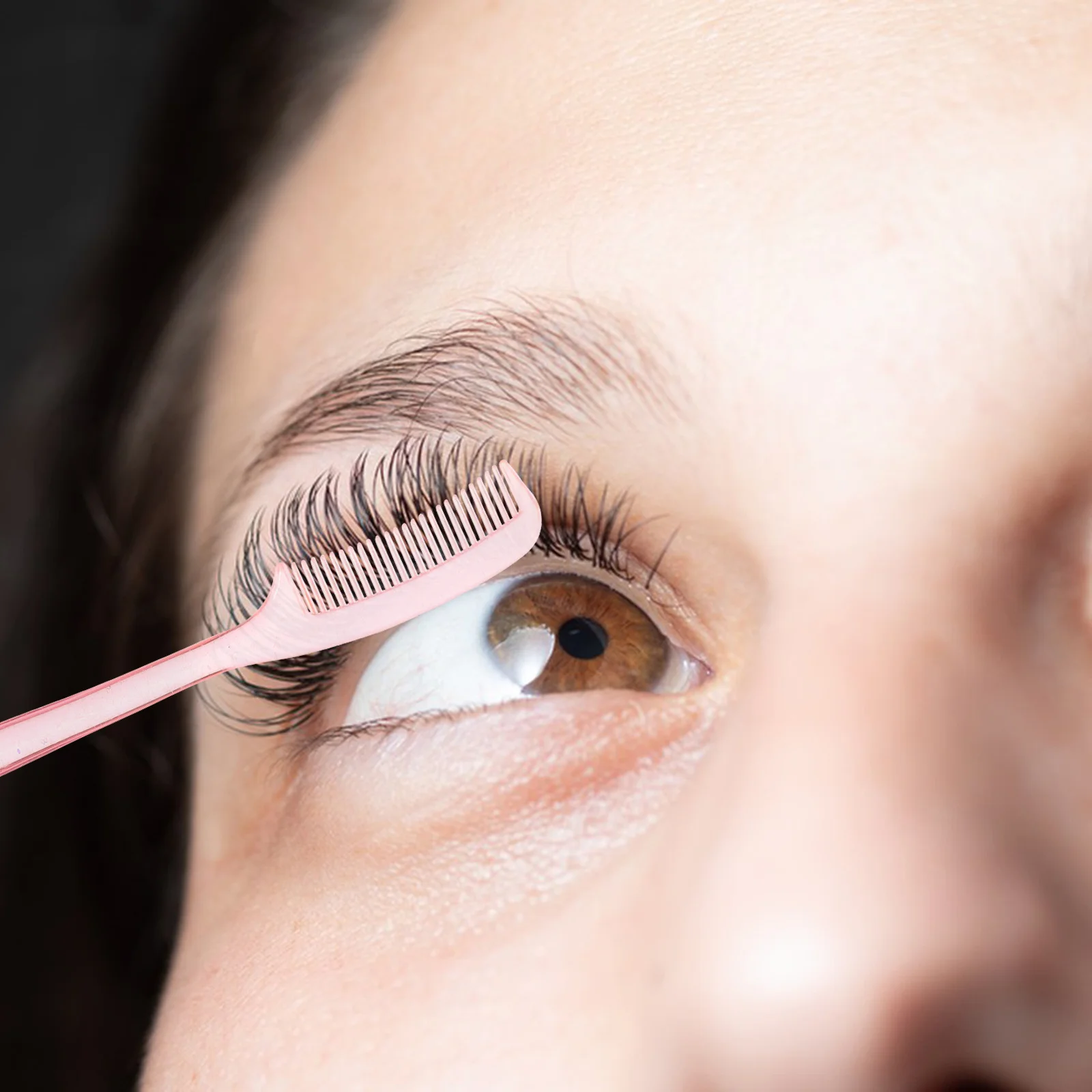 

100Pcs Eyebrow Eyelash Comb Brush Dual-Ended Mascara Applicator Fine Precision Grooming Tool for Natural Look Daily Makeup