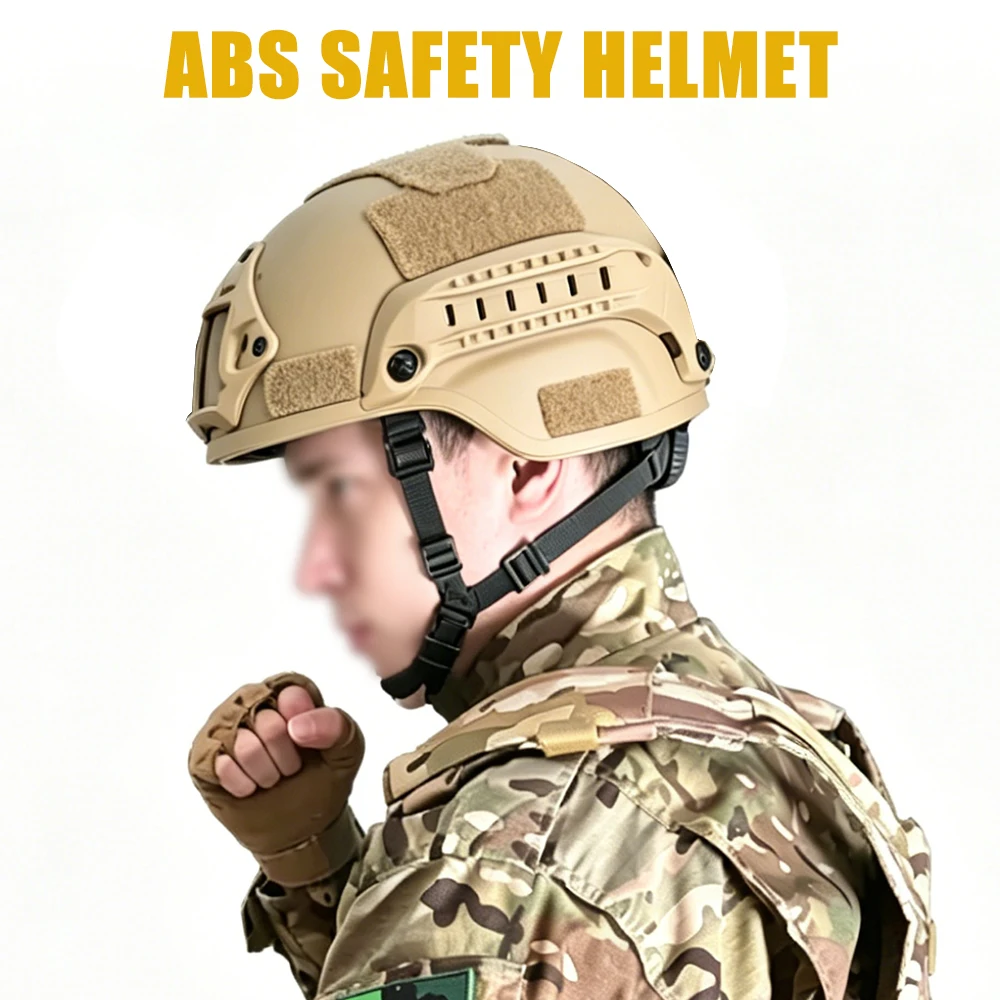 BOOIU MICH 2000 Tactical Protective Helmet, with Multi-Functional Side Rails, Suitable for Airsoft & Paintball Shooting Games