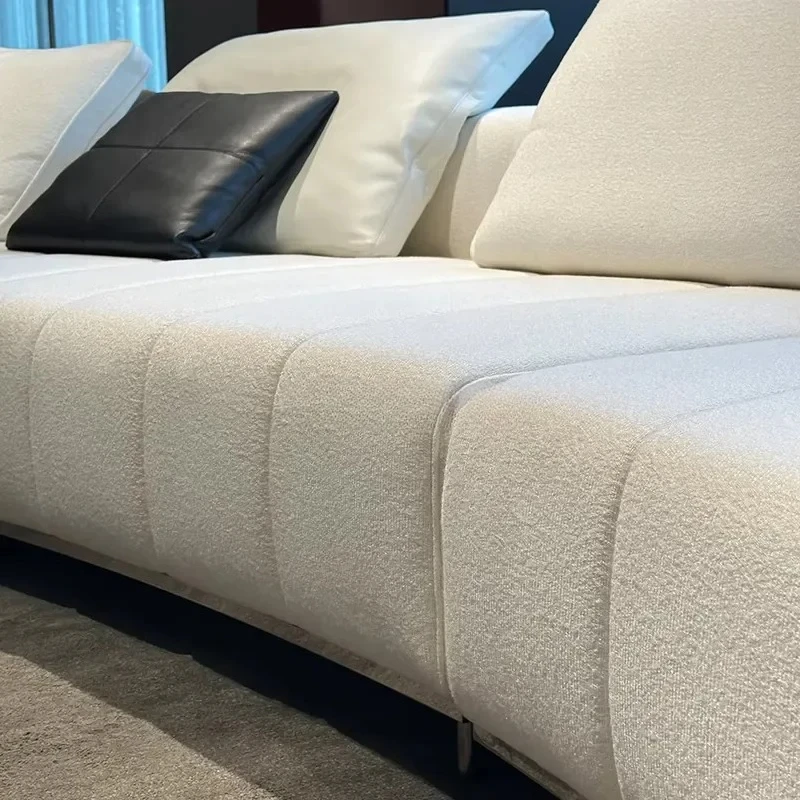 #3 Seat Factory Supply Simple Style Design Sofa Modern Luxe Red Velvet Microfiber Fabric Sofa