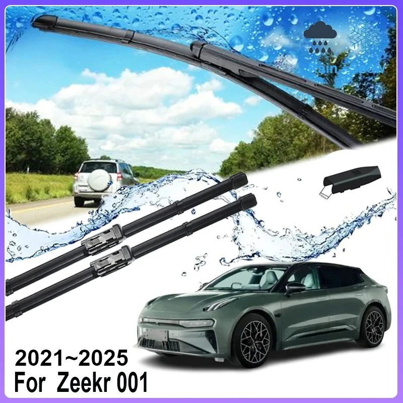 

Car Wiper Blades For Zeekr 001 Accessories 2023 2021~2025 Rubber Window Windshield Windscreen Wipers Auto Cleaning Rain Brushes