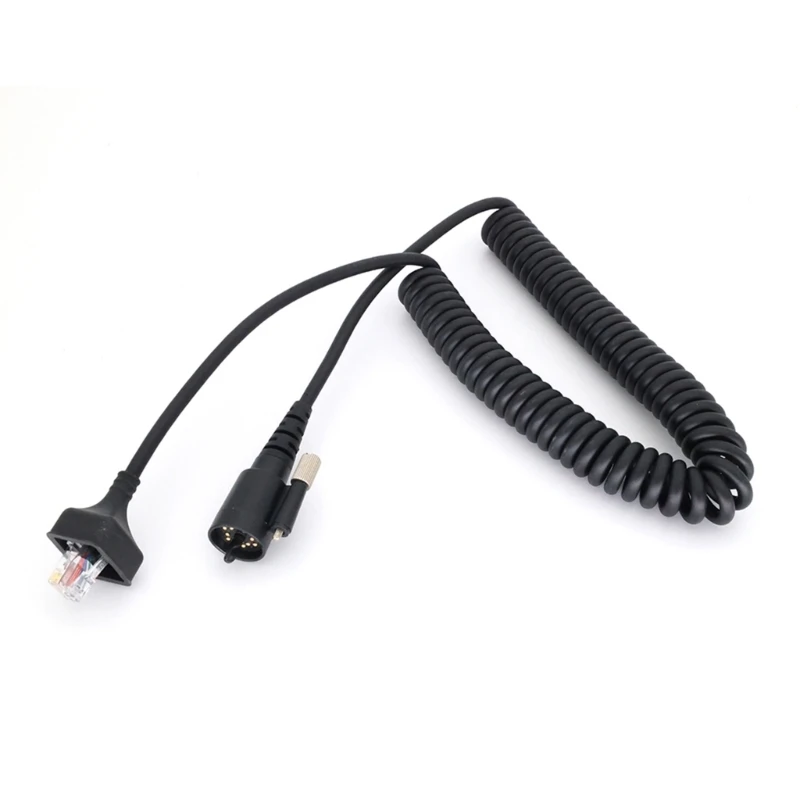 

Radio Earpiece Microphone Cable Spring Line Wire for KMC-27 TK-690 Walkie Mobile Dropship