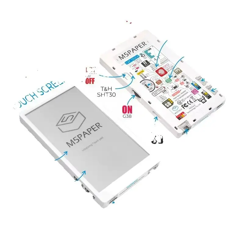 M5Stack Official M5PaperV1.1 4.7 Inch Electronic Touch E-Ink Screen ESP32 Development Board