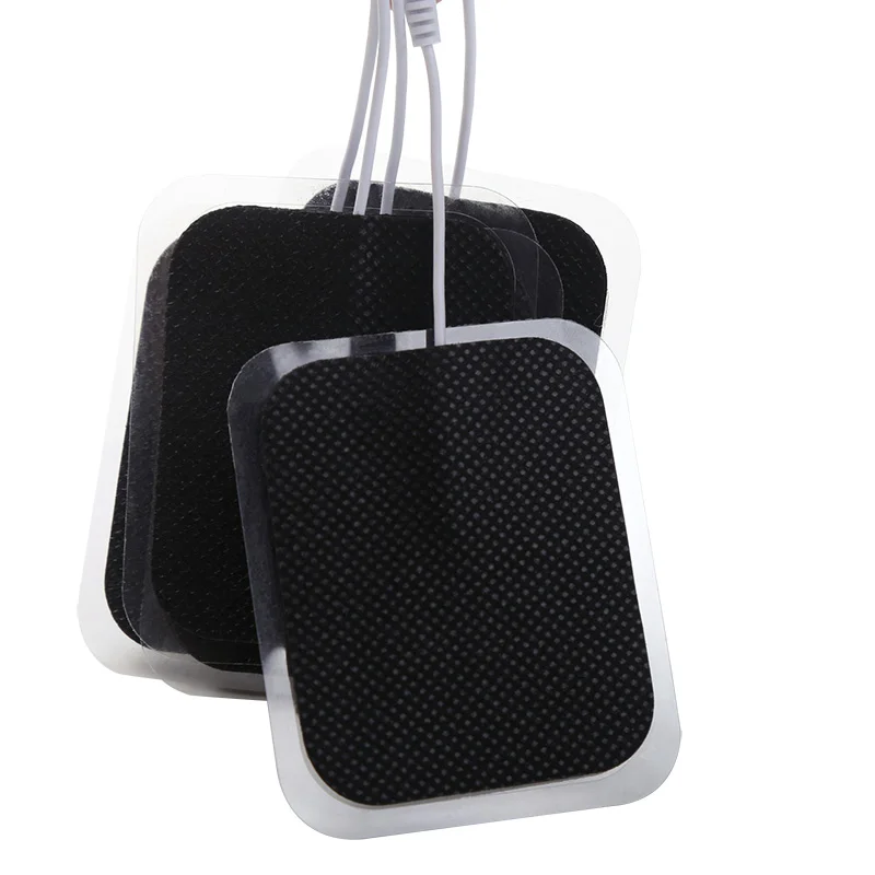 

100 шт. 5x6 см TENS стимулятор мышц массажер силиконовые электродные подушечки цифровые аксессуары для акупунктуры для расслабления мышц