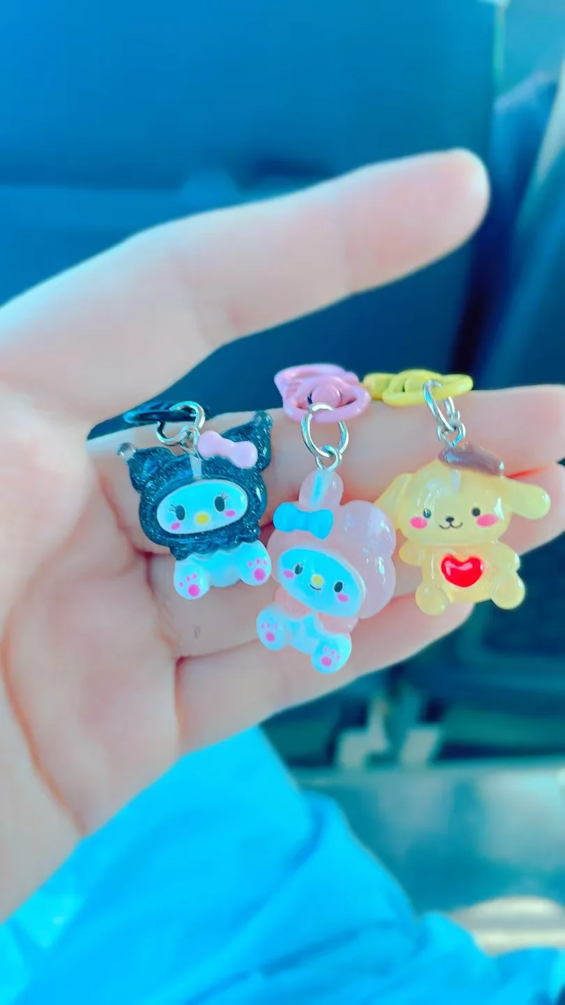 

MINISO keychain cartoon girl heartbag pendant cute accessories keychain keychain for women