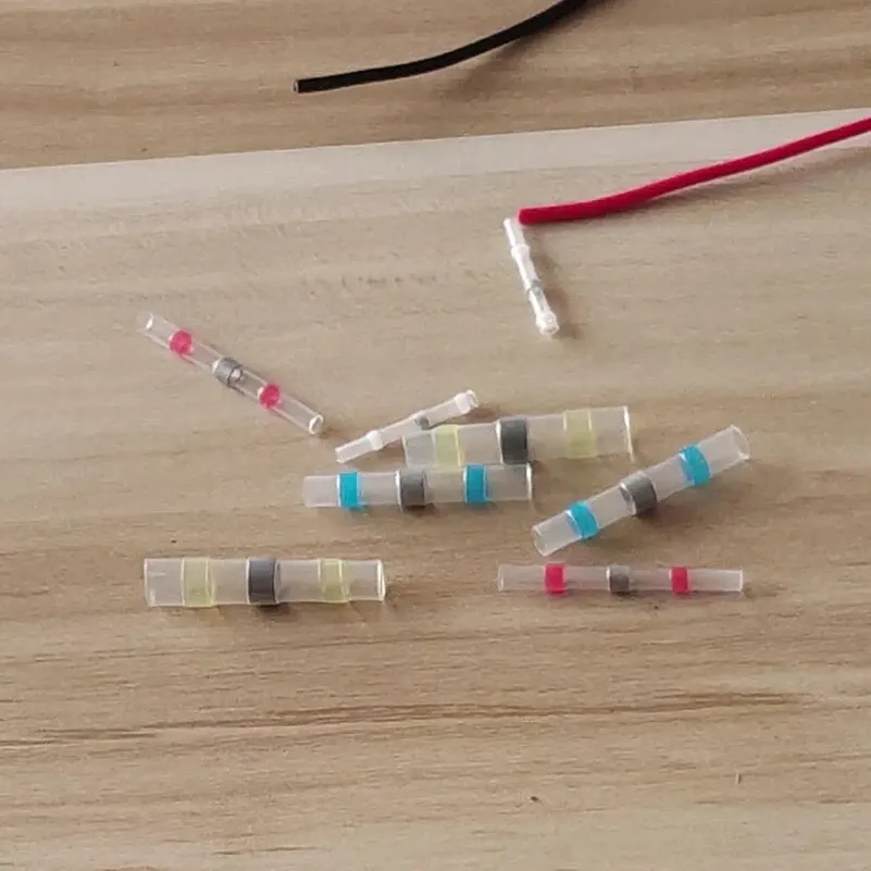 250 PCS/120 PCS Heat Shrinkable Solder Ring Waterproof Wiring Terminal Solder Sleeve Wiring Heat Shrinkable Tube image 6