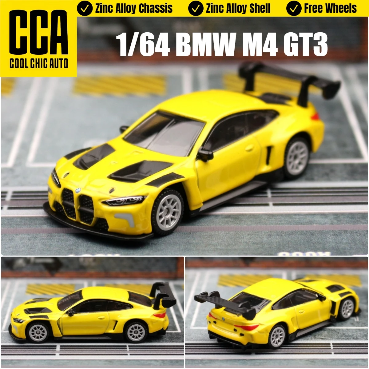 1/64 BMW M4 GT3 Race Miniature Model CCA MSZ 3