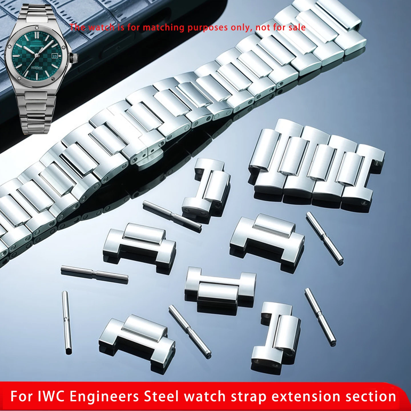 For IWC Engineer Series IW328901 stainless steel bracelet extension joint stainless steel link accessories