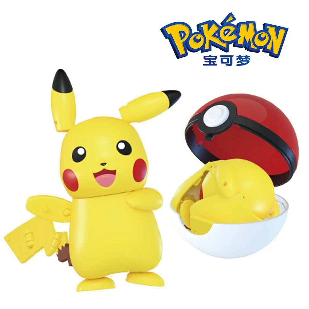 

Pokemon Pokeball Action Figures Anime Pocket Monster Pikachu Snorlax Greninja Lucario Elf Ball Transforming Toys Model Kid Gift