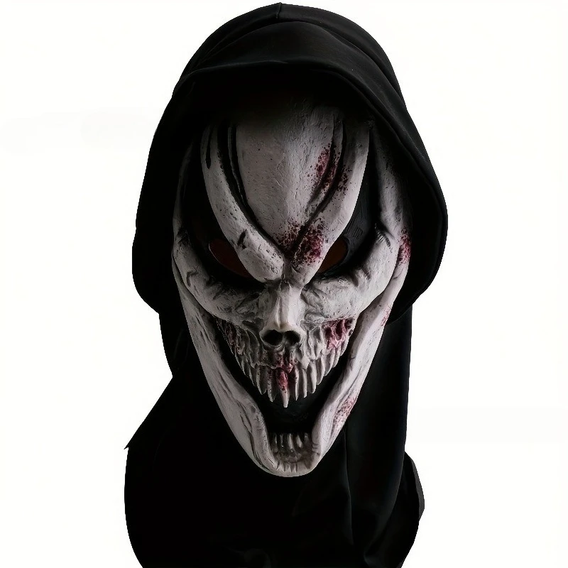 Scream Skeleton Ghost Head Cover Halloween Masquerade Party Cosplay Costume Props Scary Accessories