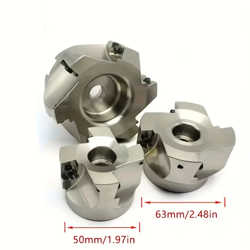YS BAP400R Face Mill Head 40mm 50mm 63mm 80mm 100mm 3/4/6/7T Flute Face End Mill Flat Cutter 10pcs APMT1604PDER Carbide Inserts