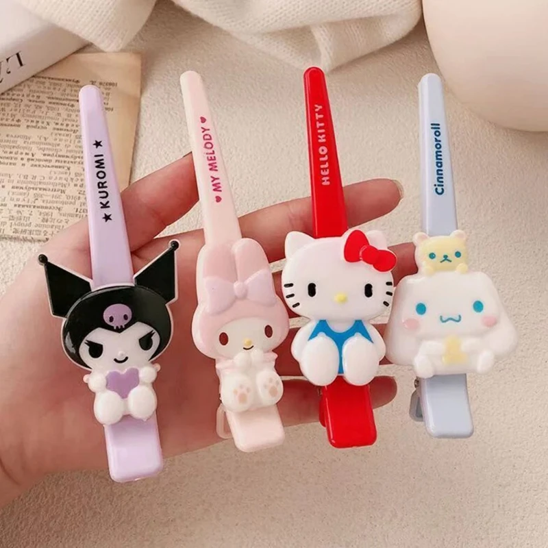 Sanrio Hello Kitty Hair Clip Cute Cartoon Pink Hairpin Girls Fashion Barrettes Bangs Clip Women Hair Accessories Jewelry Gifts view 5