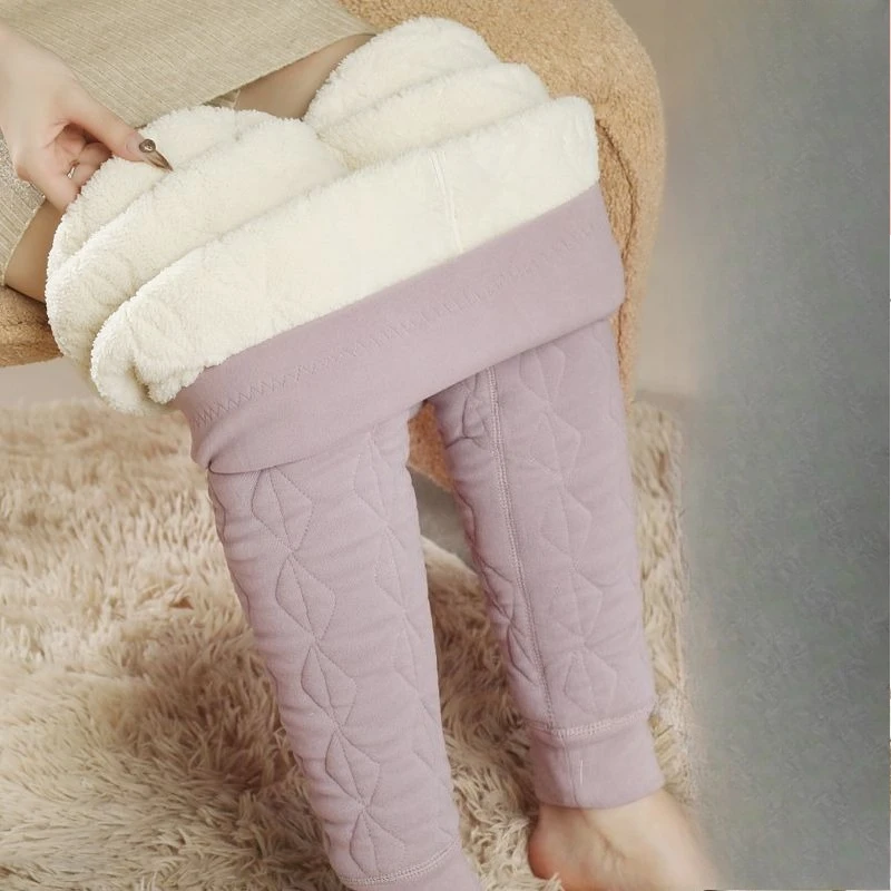 Pantaloni caldi autunno inverno ispessiti da donna Pantaloni spessi speciali Pantaloni a strati base dimagranti taglie forti TT183