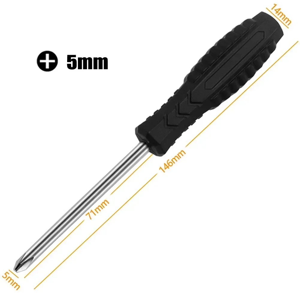 Repair Tool Screwdriver 5.74Inch 5mm Cutter Head Cross/Slotted Magnetic Mini For Small Items For Disassemble Toys