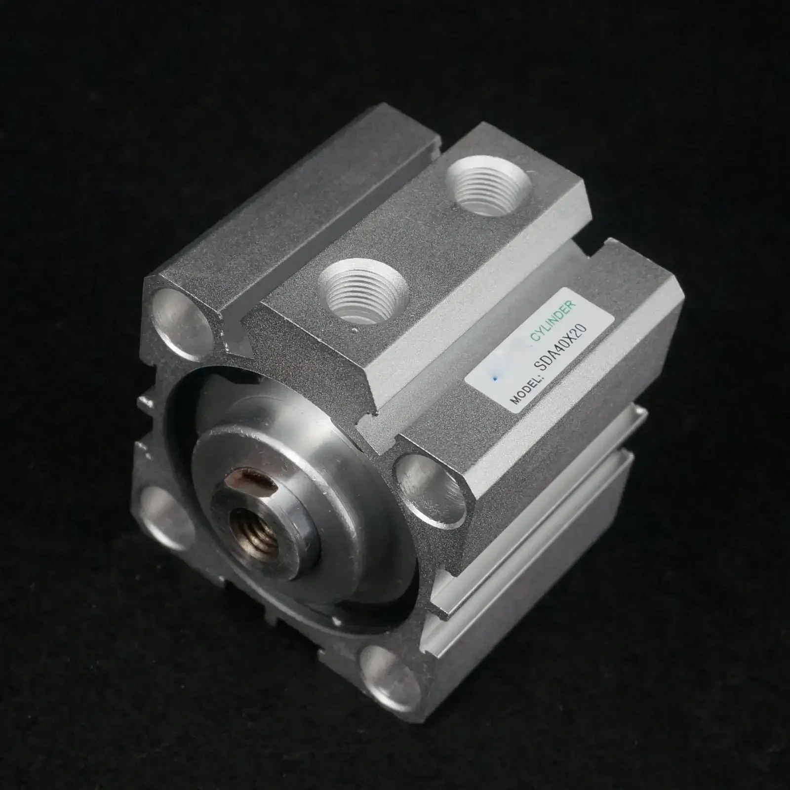 Bore 40mm Stroke 20mm Double Acting SDA40x20 Aluminium Pneumatic Compact Air Cylinder