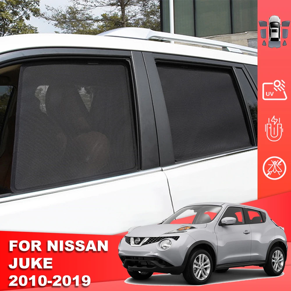 

For Nissan JUKE F15 2010-2019 Magnetic Car Sunshade Shield Front Windshield Curtain Rear Side Baby Window Mesh Sun Shade Visor