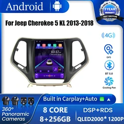 Android 16 For Jeep Cherokee 5 KL 2013-2018 For  Style Android Car Multimedia Player Navigation Intelligent System