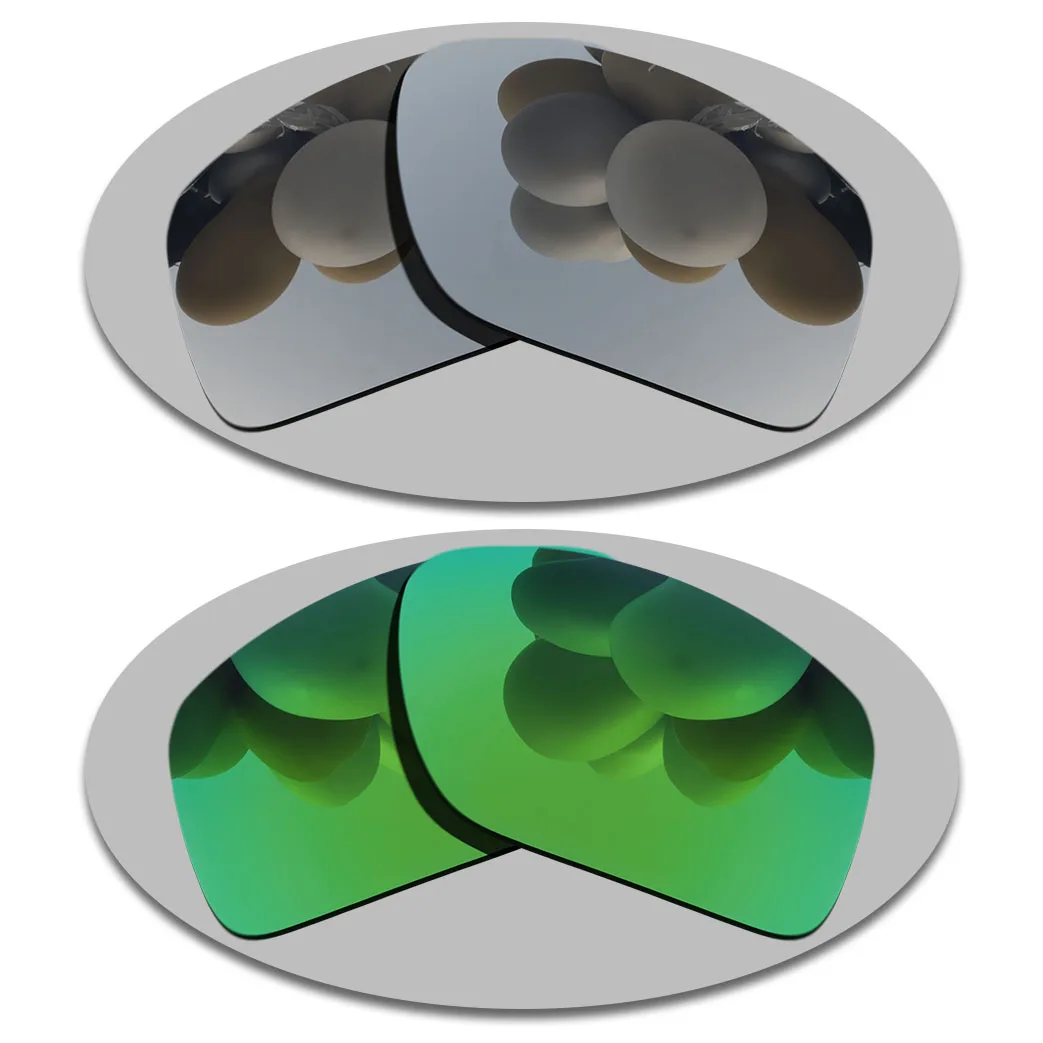 

Silver&Green Lenses Replacement For-Costa Del Mar Corbina Polarized Sunglasses