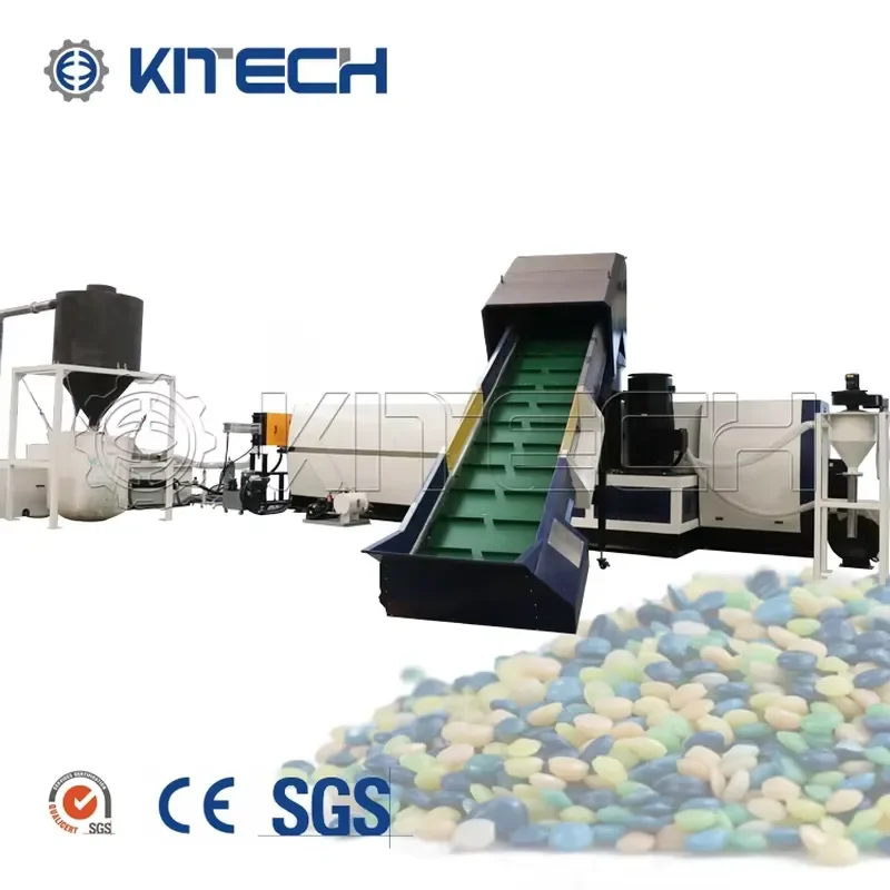 Recycling Machine 2026 New Design PP Woven Bags PE HDPE LDPE Film Compacting Water Ring Pelletizing Line Washing Recycled