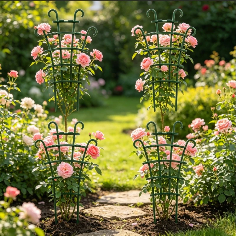 Garden Trellis for Climbing Plants Plant Support Stakes for Potted Ivy Rose Clematis Balcony Garden Trellis Support