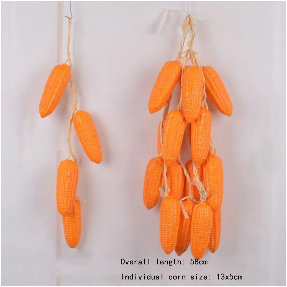 Colorful Simulation Foam Vegetables Hanging String Hanging Artificial String Vegetables Fake Corn Artificial Simulation Chili