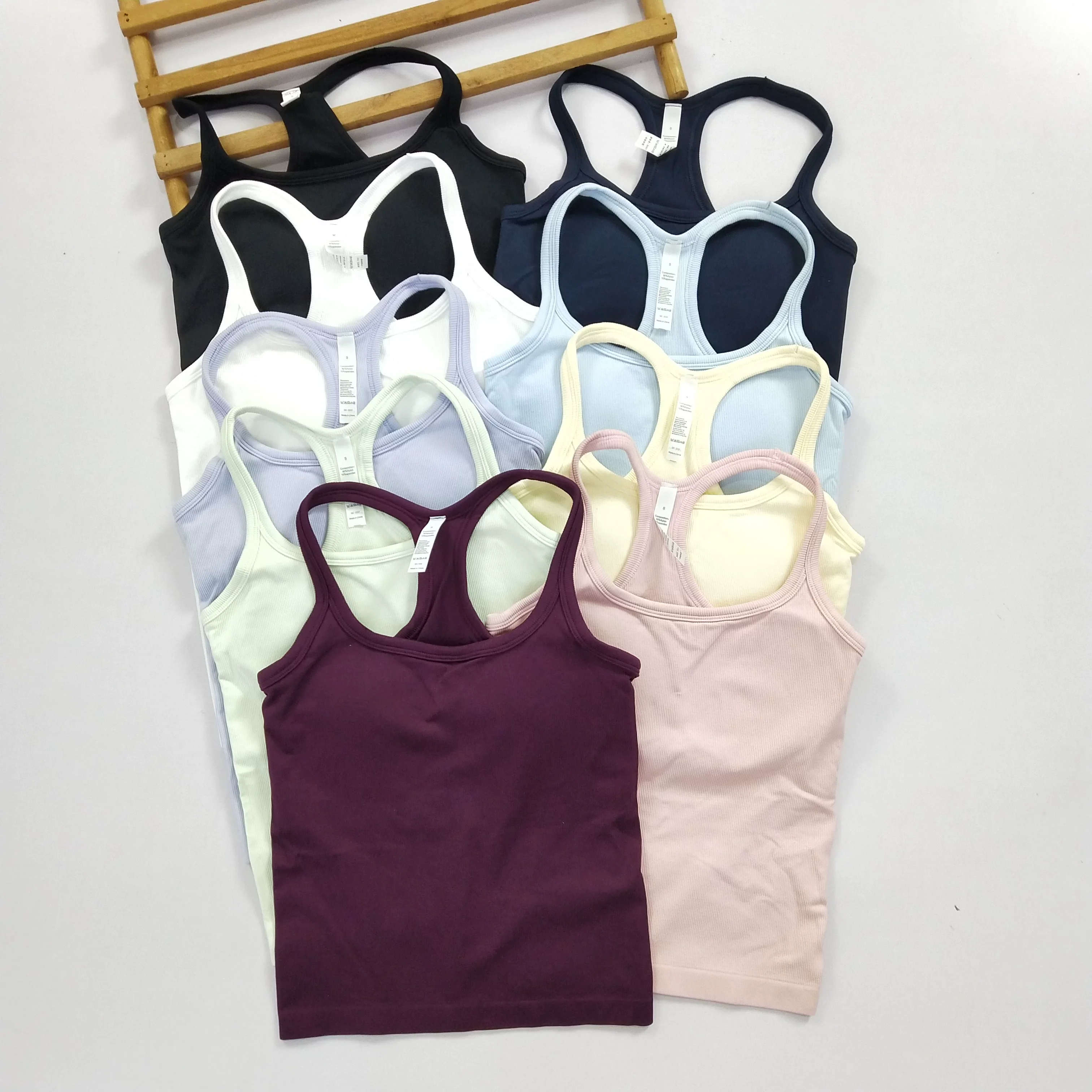 Aliexpress Women's Spaghetti Strap Yoga Tank Top Strappy Back Built-in Padded Bra for Pilates Gym Training - Aliexpress Deal
