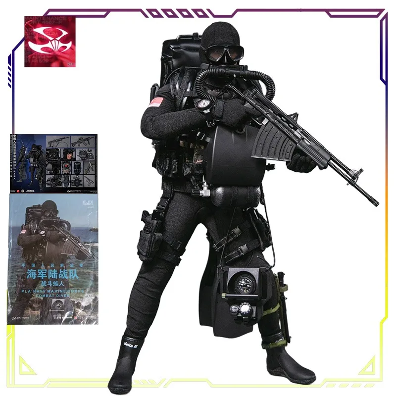 Spot Supply DAMTOYS Original 1/6 PLA Navy Marine Corps Combat Frogman Military Soldier Action Figure Model Toy Gift for Adults