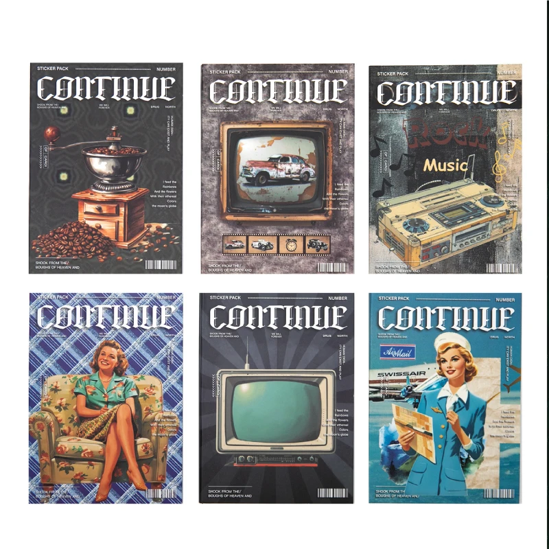 

6packs/LOT Continuation of the story Series series cute lovely retro decorative paper sticker