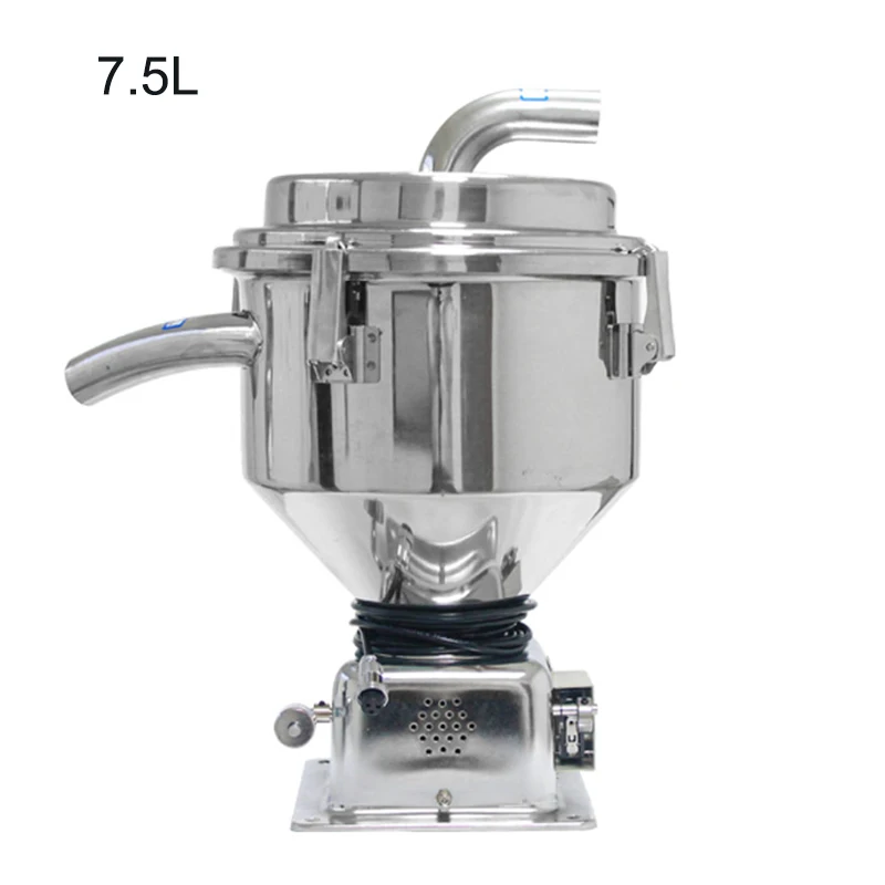 Suction machine stainless steel hopper 7.5L vacuum feeder storage bucket injection molding machine accessories