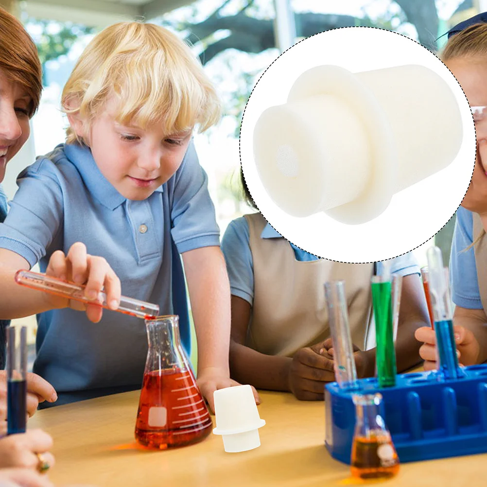 5Pcs Erlenmeyer Flask Silicone Stoppers Reliable Lab Sealers for Conical Flask Test Tube Stopper Silicone Stoppers