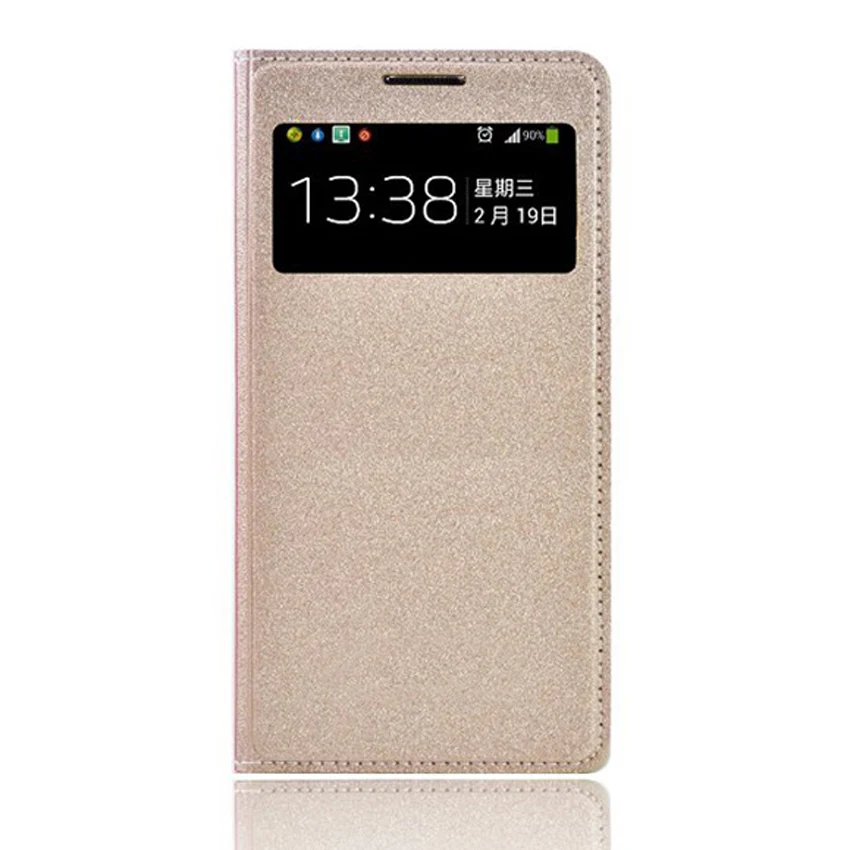Akıllı görünüm Flip kapak deri telefon kılıfı için Samsung Galaxy S4 Mini S4 S 4 S4mini GT I9190 I9192 I9195 i9500 GT-I9190 GT-I9192